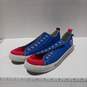 Skicks Mens Blue Red Kansas Jayhawks NCAA Lace Up Low Top Sneaker Shoes 11 M image number 1