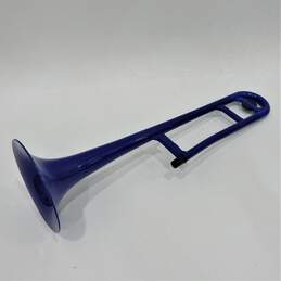 Jiggs Brand pBone Model Blue Plastic Student Trombone w/ Case and Mouthpiece alternative image