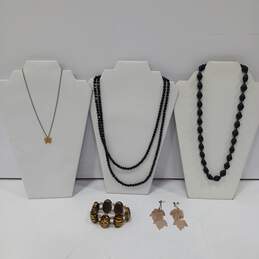 Black & Gold Fashion Jewelry Assorted 5pc Lot