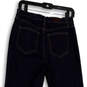 Womens Blue Denim Dark Wash Stretch Pockets Straight Leg Jeans Size 4 image number 4