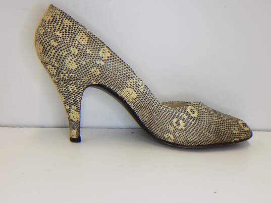 Bullack's Shoes Faux Snakeskin High Heels | Women's Shoes | Size 5W image number 1