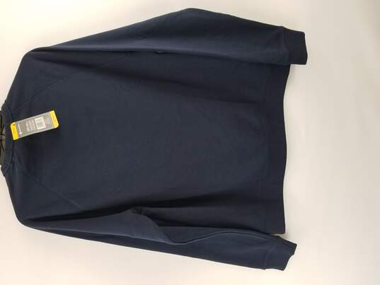 French Terry Men Blue Crewneck Sweater M image number 2