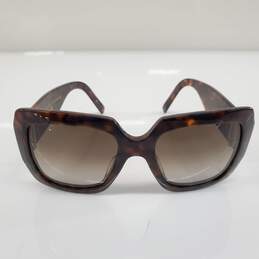 Marc Jacobs Brown Tortoise Chunky Square Frame Sunglasses - AUTHENTICATED