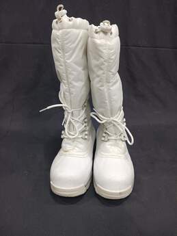 Sorel Snowlion With Omni Heat Women's White Snowboots Size 10 alternative image