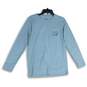 Ivory Ella Womens Blue Crew Neck Long Sleeve Pullover T-Shirt Size Medium image number 1