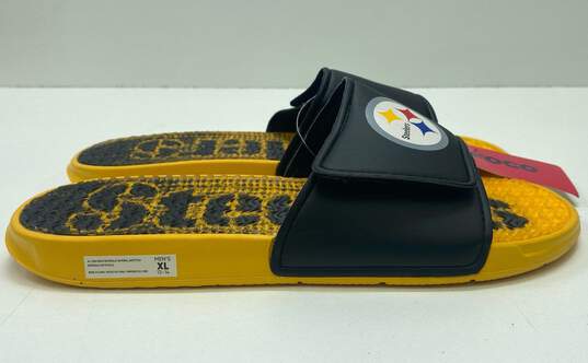 Foco NFL Steelers Gradient Sides Sandals Shoes Men's Size 13-14 M image number 3