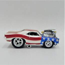 1966 Pontiac GTO Muscle Machines 2002 1:18 Die Cast Red White & Blue No Box alternative image