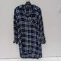 Gap + Pendleton Women's Blue Plaid LS Button Front Shirt Dress Size S image number 1