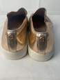 Certified Authentic Michael Kors Womens Copper Metallic Slip On Sneakers Size 6.5 image number 2