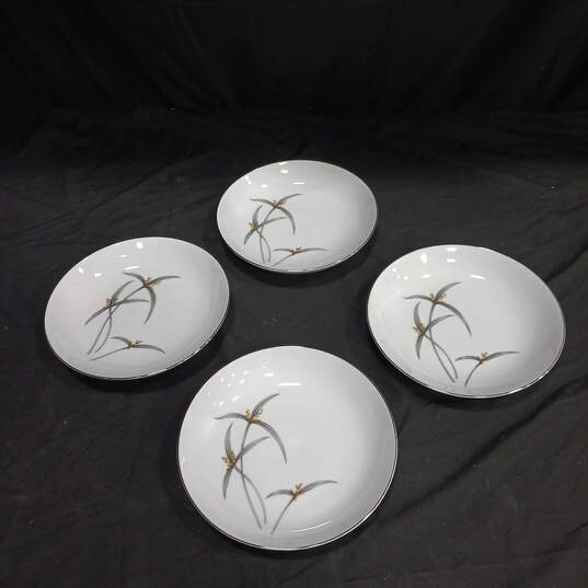 Vintage Towne Sone Wheat Leaf China Coupe Soup Bowl Set of 4 image number 1