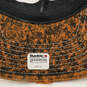 Mens Orange White Embroidered Adjustable Hook & Loop Trucker Cap One Size image number 4