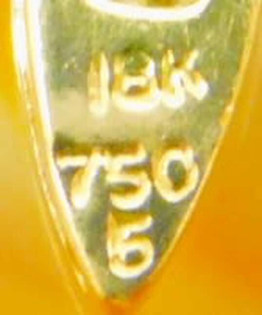 18K Yellow Gold 0.15 CTTW Baguette Diamond Cross Pendant 2.1g image number 4