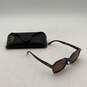 Ray-Ban Womens Peepers Brown Black Polarized Square Sunglasses w/ Case image number 1