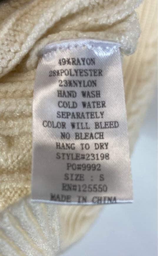 Hera Ivory Sweater Wrap Midi Dress - Size Small NWT image number 4