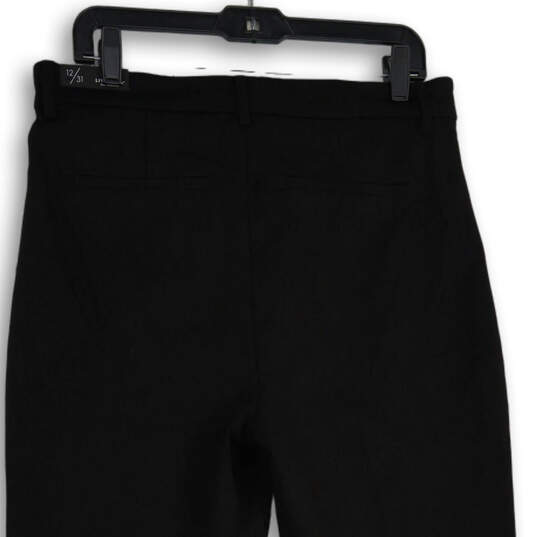 NWT Womens Black The Knit Flat Front Slash Pocket Trouser Pants Size 12/31 image number 4