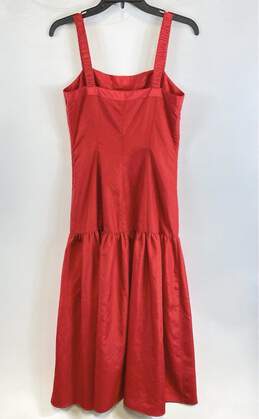 NWT Derek Lam 10 Crosby Womens Red Drop Waist Selena Fit & Flare Dress Size 4 alternative image