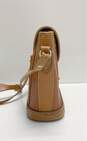 Vintage Dooney & Bourke Brown Leather Drawstring Bucket Shoulder Bag image number 6