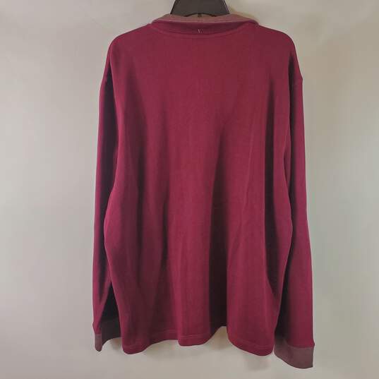 Banana Republic Men Red Long Sleeve Polo XXL NWT image number 2