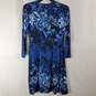 BCBGMaxazria Women Blue Floral Dress S image number 4