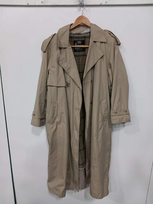 London Fog Towne Beige Trench Coat Women's Size 14R image number 1