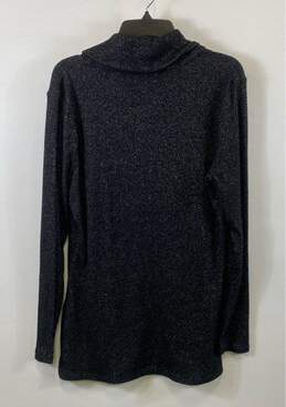 WHBM Black & Silver Sweater - Size Large alternative image