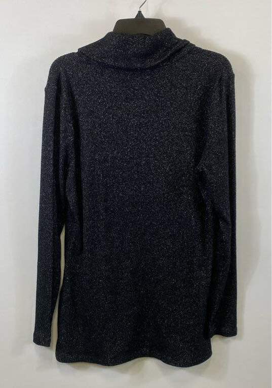 WHBM Black & Silver Sweater - Size Large image number 2