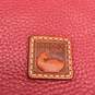 Dooney Bourke Womens Red Leather Inner Pockets Adjustable Zip Shoulder Purse image number 6
