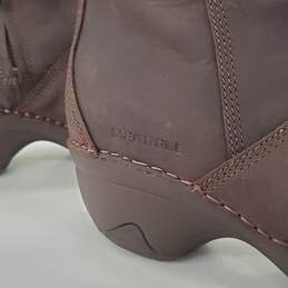 Merrell Emma Tall LTR Water Resistant Brown Leather Boots Women's Size 6.5 alternative image