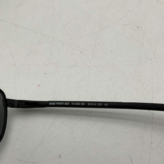 Nike Mens Pivot Six EV1091-001 Black Full Rim Square Sunglasses W/Case image number 6