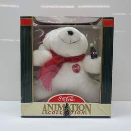 Vintage 1998 COCA COLA Animation Collection Christmas Baby Polar Bear-For P/R