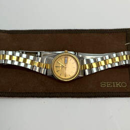 Designer Seiko Two-Tone Stainless Steel Round Dial Analog Wristwatch