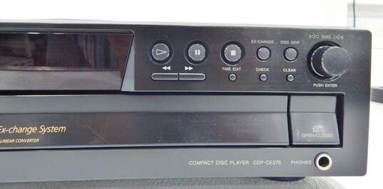 Sony Model CDP-CE375 5-Disc Compact Disc (CD) Player w/ Power Cable image number 3