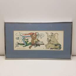 Framed & Matted Lithograph - Toothpaste Task Force by Robert Marble