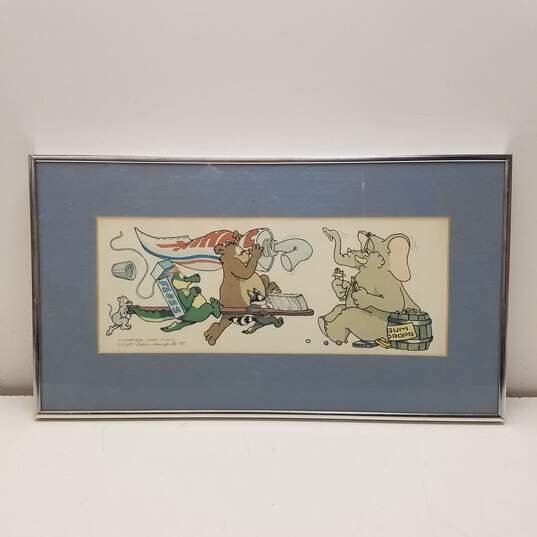 Framed & Matted Lithograph - Toothpaste Task Force by Robert Marble image number 1