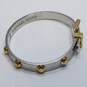 Michael Kors Gold/Silver Tone Hinge Buckle 7.5inch Bracelet 28.3g image number 4
