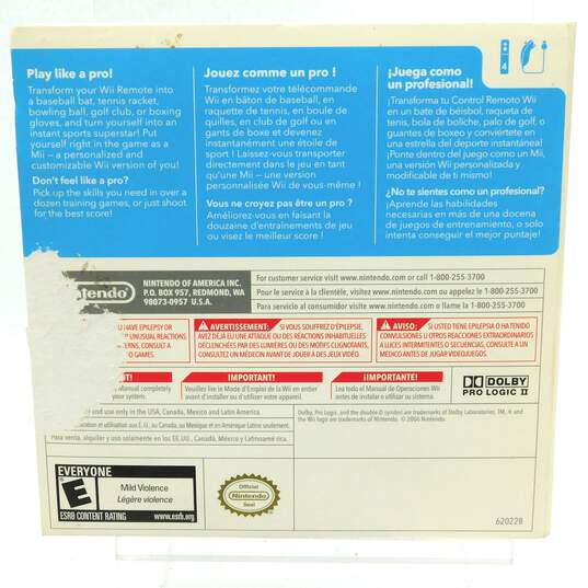 Nintendo Wii Sports CIB No Manual image number 3