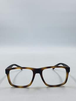 Armani Exchange Matte Tortoise Square Eyeglasses alternative image
