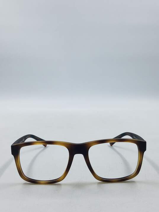 Armani Exchange Matte Tortoise Square Eyeglasses image number 2