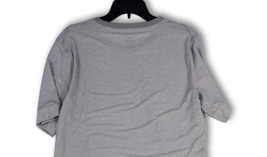 NWT Mens Gray Dri-Fit Heather Round Neck Short Sleeve Pullover T-Shirt Sz L image number 4