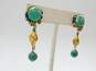 Artisan Chipita Turquoise & Beaded Dangle Post Earrings 7.8g image number 3
