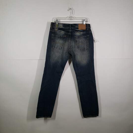 NWT Mens Regular Fit Medium Wash Denim Faded Skinny Leg Jeans Size 34/32 image number 2