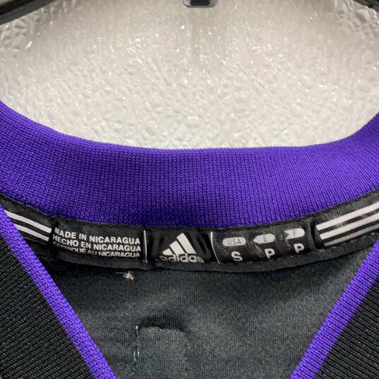Adidas Mens Black Purple Los Angeles Lakers Kobe Bryant #24 NBA Jersey Size S image number 4
