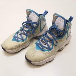 Nike LeBron 19 Space Jam Sweatsuit (GS) Athletic Shoes White Blue DD0418-100 Size 7Y Women's Size 8.5