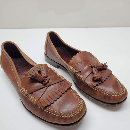 Cole Haan 12664 Men's Loafer with Tassel Brown Size 13M image number 2