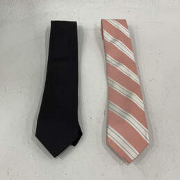 NWT Lot of 2 Mens Multicolor Striped Fashionable Adjustable Pointed Ties