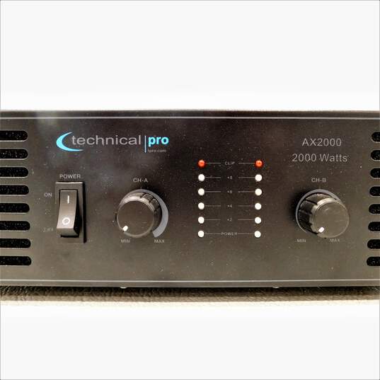 Technical Pro AX2000 2-Channel 2000 Watt Professional Power Amplifier Rackmount image number 3