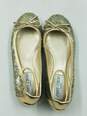 Authentic Jimmy Choo Gold Sequin Flats W 5 image number 6
