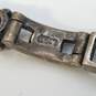 Sterling Silver Marcasite Garnet Link 7in Bracelet 14.5g image number 5