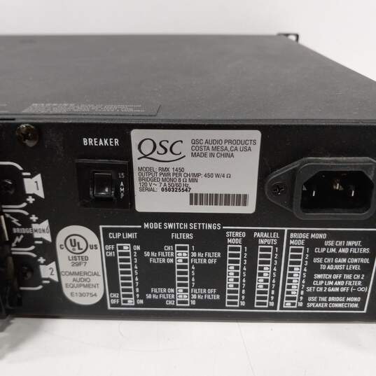 QSC Audio RMX 1450 - Professional Power Amplifier image number 3
