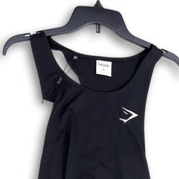 Womens Black Logo Sleeveless Scoop Neck Pullover Tank Top Size Medium